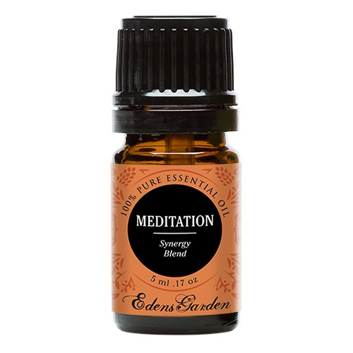 Meditation Synergy Blend Essential Oil by Edens Garden Ylang Ylang Patchouli Frankincense Clary Sage Sweet Orange and Thyme- 5 ml