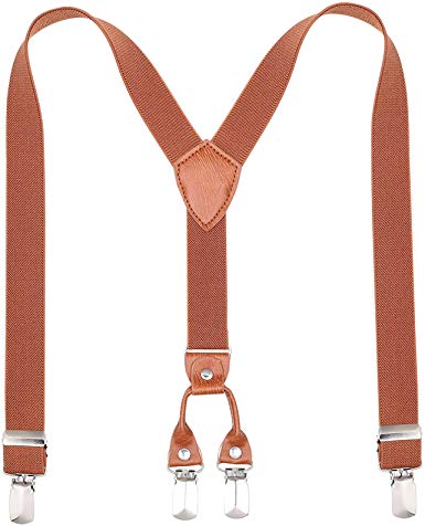 Children Boys Girls Adjustable Suspenders - Y Back Heavy Duty Suspender with 4 Sizes for Children Adults