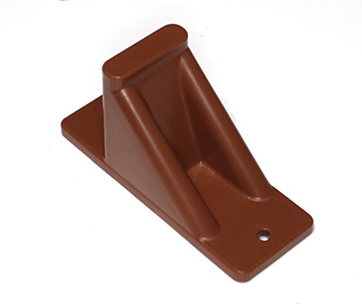 Plastic Roof Ice Guard Mini Snow Guard (100 Pack) Prevent Sliding Snow Ice Buildup BROWN