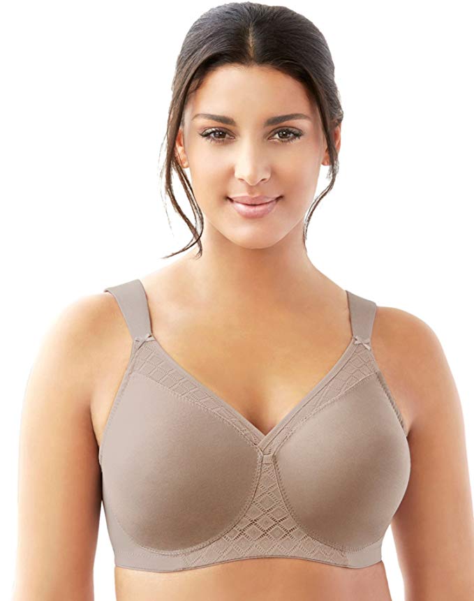 Glamorise Women's Full Figure MagicLift Non-Padded Wirefree T-Shirt Bra #1080