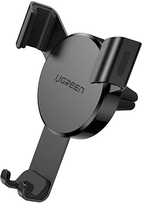 UGREEN Handyhalterung Auto Handy Halterung Lüftung Autohalterung KFZ Handyhalter Schwerkraft Car Mount Auto Handy Halter kompatibel mit iPhone 11 Pro Max X, Galaxy S20 S10, Huawei P30 usw.(Schwarz)