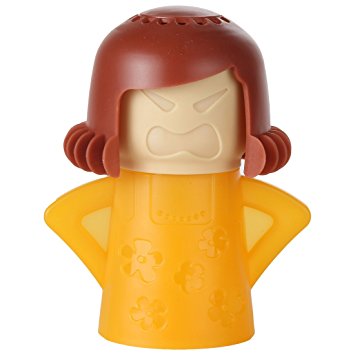 Home-X Steam'n Mama Microwave Cleaner. Orange Body and Brown Hair