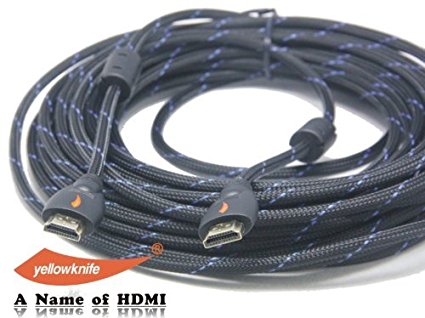Yellowknife 25-Feet 7.6 M Super High Resolution Gold HDMI V1.4 Cable