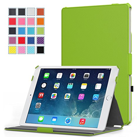 MoKo iPad Air 2 Case - Slim-Fit Multi-angle Folio Cover Case for Apple iPad Air 2 9.7 Inch 2014 Released Tablet, GREEN (with Auto Wake / Sleep, Not Fit iPad Air 2013 Released Tablet)