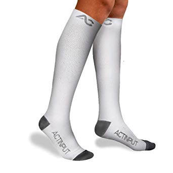 ACTINPUT Compression Socks 20-30mmHg For Men & Women - Best Stocking For Running, Medical,Flight Travel & Maternity Pregnancy