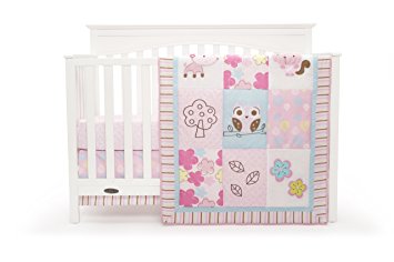 Graco Woodland 3 Piece Crib Bedding Set, Girl