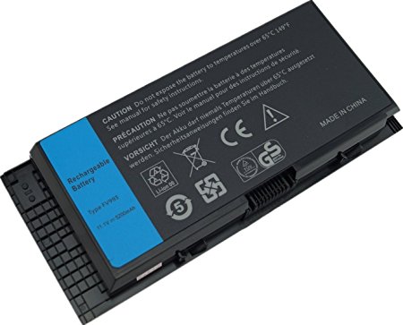 SiKER Replacemnet 6cell 49WH Battery For Dell Precision Mobile M6700 M4600 M50 M6600 M4700 WorkStation laptop 312-1176 312-1177 312-1178 331-1465 3DJH7 97KRM PG6RC R7PND 0TN1K5 FV993 [Li-ion 11.1V ] --12 Months Warranty