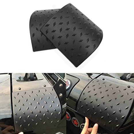 Opall New Black Cowl Body Armor Powder Coated Finish Outer Cowling Cover Accessories Pair for Jeep Wrangler JK Rubicon Sahara Sport X & Unlimited 2/4 door 2007-2017 (Latest Upgrade Version)
