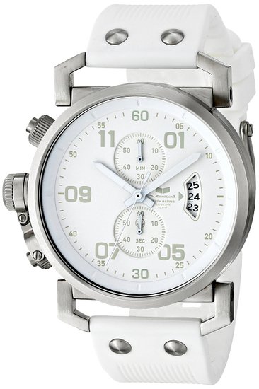 Vestal Men's OBCS003 USS Observer Chrono All White Chronograph Watch