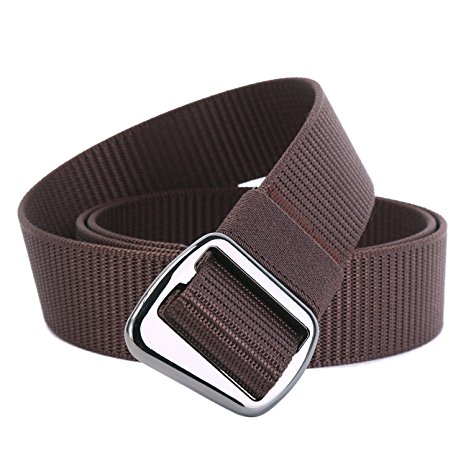 JasGood Men's Nylon Military Style Casual Army Outdoor Tactical Webbing Buckle Belt