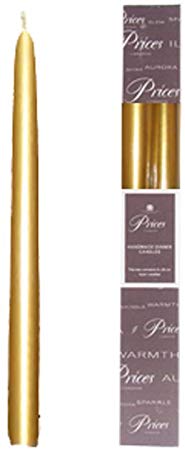 Price's Candles VW102431 Gold Venetian Dinner Candles, Pack of 2