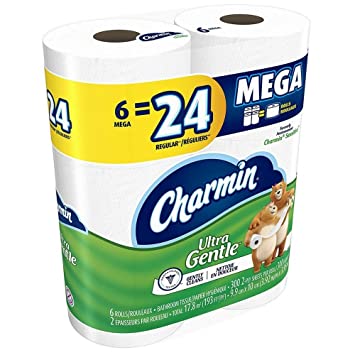 Charmin Mega Rolls Ultra Gentle, 6 ea (Pack of 3)