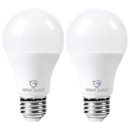 Great Eagle LED 23W Light Bulb (Replaces 150W – 200W) A21 Size with 2640 Lumens, Non-Dimmable, 5000K Daylight, UL Listed (2-Pack)