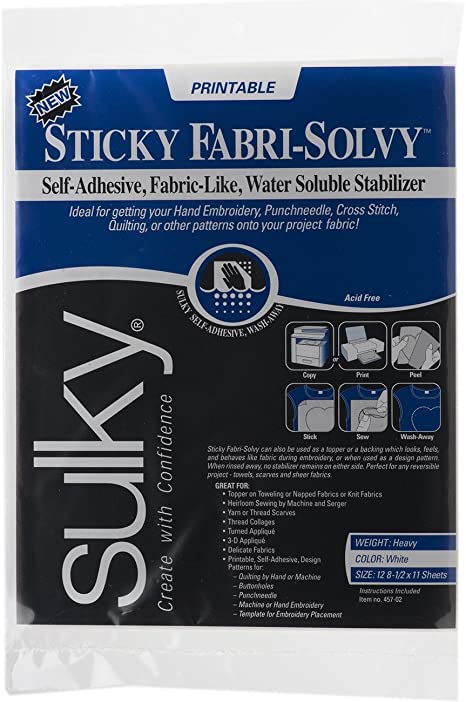 Sulky 8-1/2-Inch by 11-Inch Printable (2 Pack)