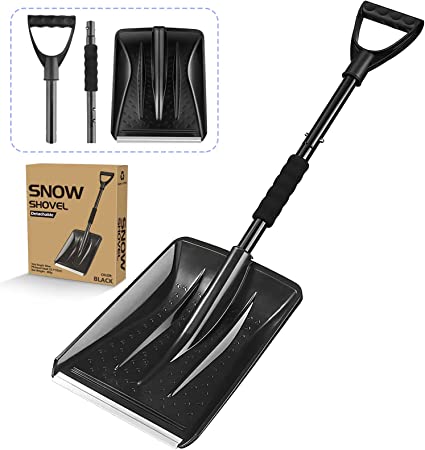 Snow Shovel for Car, Emergency Snow Shovel Portable Folding Snow Shovel with Extendable Ergonomical Handle Snow Shovel for Camping and Outdoor Emergency