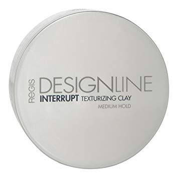 Interrupt Texturizing Clay, 2 oz - Regis DESIGNLINE - Creates Texture, Definition, and Separation with a Medium-Hold to Add Volume for All Hair Styles (2 oz)
