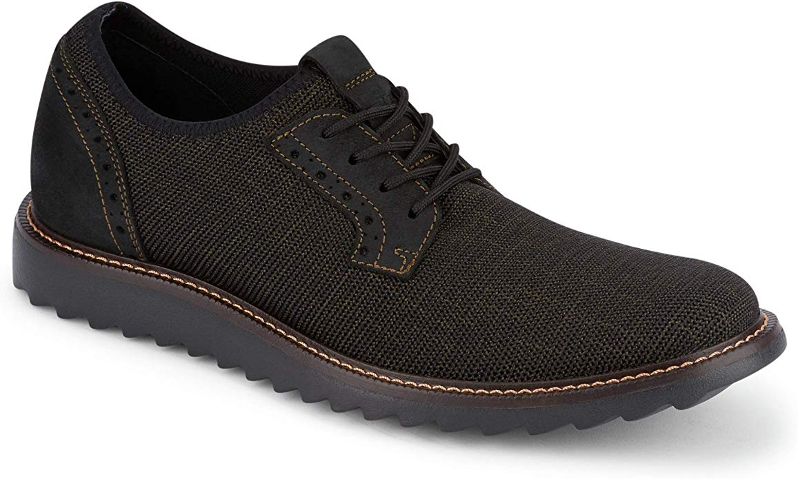 Dockers Mens Einstein Knit/Leather Smart Series Dress Casual Oxford Shoe with NeverWet