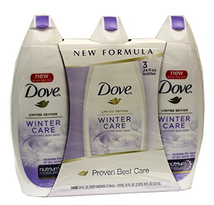 DOVE Winter Care Nourishing Body Wash 24-Ounce - 3-Pack