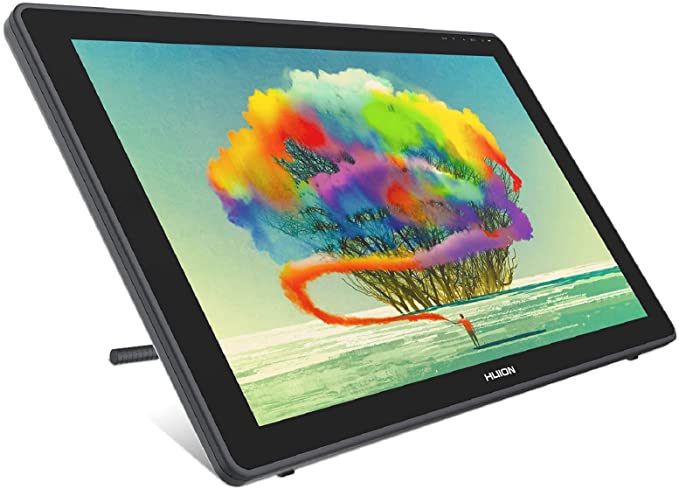 HUION 2020 Kamvas 22 Graphic Drawing Monitor Pen Display Drawing Tablet Screen Tilt Function 8192 Battery-Free Stylus, Come with Glove, Adjustable Stand,20 Pen Nibs -21.5 Inch