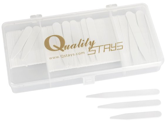 200 Plastic Collar Stays in a Box 3 Sizes