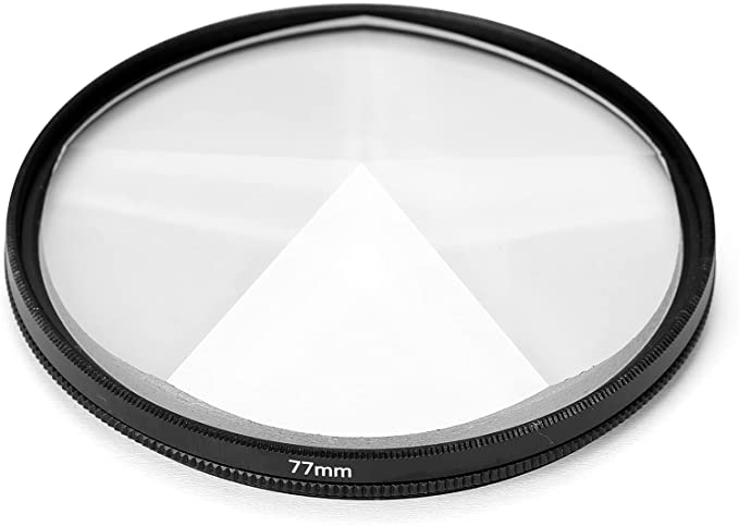 Andoer Kaleidoscope Glass Prism, 77mm Kaleidoscope Prism Camera Glass Filter Variable Number of Subjects SLR Photography Accessories (Pentaprism)