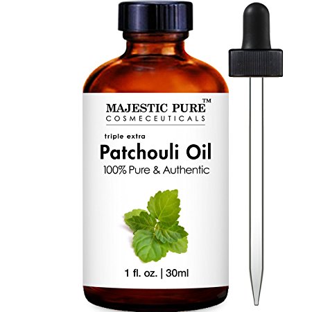 Majestic Pure Patchouli Essential Oil, 100% Pure and Natural Therapeutic Grade, 1 Fluid Ounce