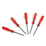 Foxnovo 5pcs Triwing Trigram Y-Tip Screwdrivers Screw Drivers for Nintendo Wii DS DS Lite GBA Red Red