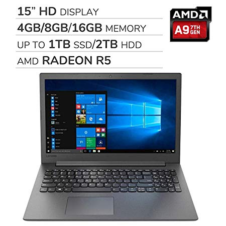 2019 Newest Lenovo IdeaPad 15 Premium 15.6 HD Laptop Notebook Computer, AMD A6 up to 2.2GHz, 4GB RAM, 500GB HDD, DVDRW,Wi-Fi,Bluetooth,Webcam,HDMI,Win 10