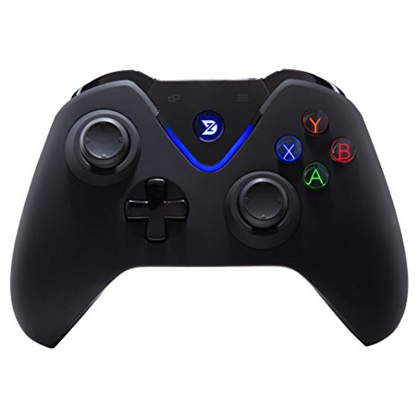 ZD W-PRO 2.4Ghz Wireless Controller Gamepad Joystick For Xbox one & PC(Windows XP/7/8/8.1/10) & PlayStation 3 & Android & Steam - Full Vibration Feedback - Not support the Xbox 360&Play Station 4