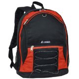 Everest Two-Tone Backpack with Mesh Pockets Rustic Orange One Size