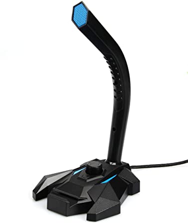 AmazonBasics USB Gaming Microphone, Blue