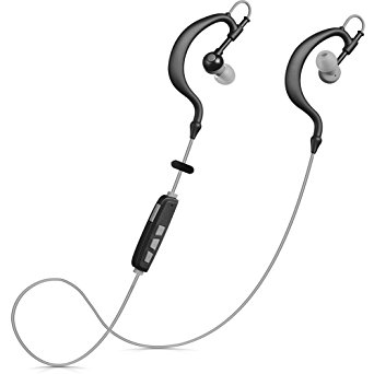 Bluetooth Headphones TONESOUL Wireless Bluetooth In-ear Sporty Earbuds Running Jogging Stereo Headsets Designed to Stay in Your Ears-Grey