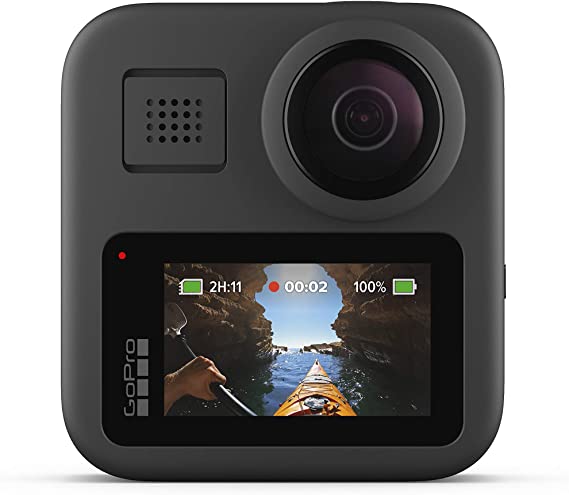 GoPro MAX — Waterproof 360   Traditional Camera with Touch Screen Spherical 5.6K30 HD Video 16.6MP 360 Photos 1080p Live Streaming Stabilization