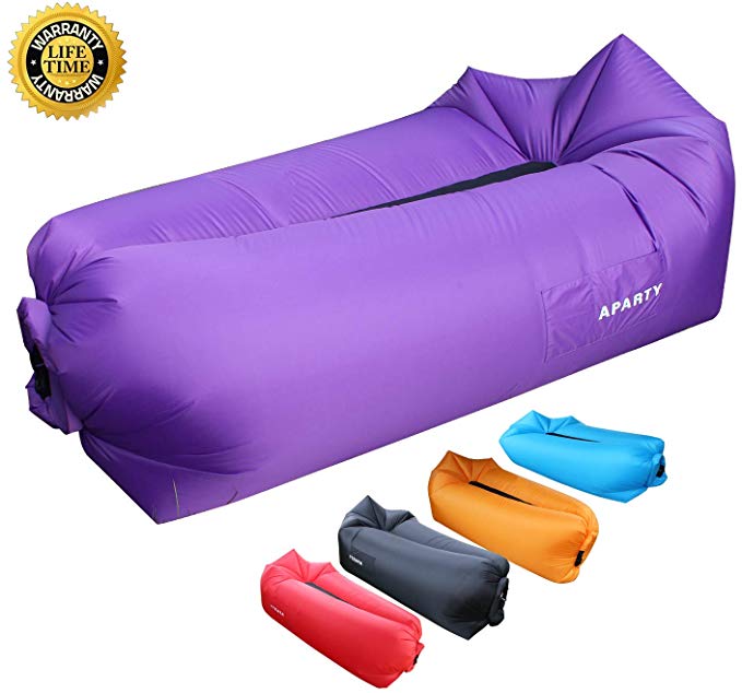 Hybag Inflatable Lounger Beach Chairs, Portable Waterproof & Anti-Air Leaking Design Air Chair Camping Accessories for Festival Picnics and Hiking