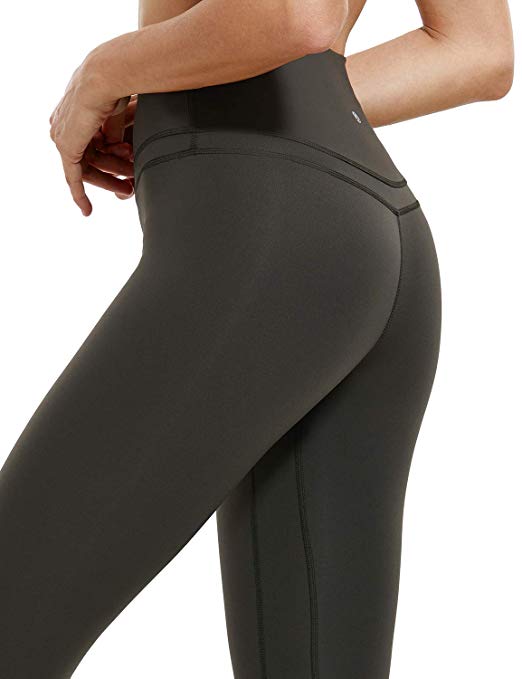 CRZ YOGA Women's Hugged Feeling High Waist Yoga Pants Training Leggings with Pocket