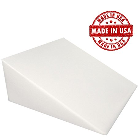 Extra Firm Density Acid Reflux Foam Bed Wedge Pillow Support Comfort (24" x 25" x 14")