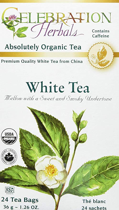 Celebration Herbals Organic White Tea -- 24 Herbal Tea Bags