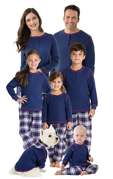 PajamaGram Snowfall PlaidMatching Family Pajama Set