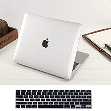 Millimeter 2018 New Macbook Pro Touch Bar 15-inch Protective Case Clear Apple Mac Shell For A1990/A1707 Slim Transparent Cover  Black Keyboardcover