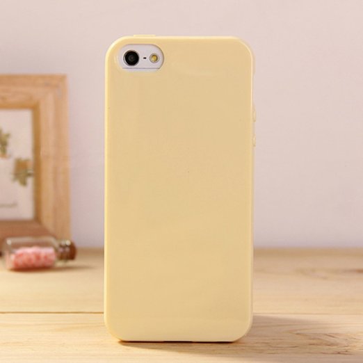 iPhone 6/6S Jelly Case, ANLEY [Candy Fusion] Series Jelly Silicone Case Soft Cover for iPhone 6 / 6S (Cream Yellow)