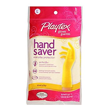 Playtex Gloves HandSaver Gloves: Large 2 Pairs