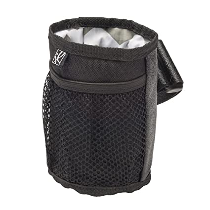 J.L. Childress Cup 'N Stuff, Universal Fit Insulated Stroller Cup Holder, Non-Slip and Adjustable, Water Resistant and Drip Free, Use on Strollers, Bikes, and Shopping Carts, Chevron