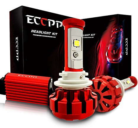 ECCPP LED Headlight Bulbs Conversion Kit High Power Bright- H11 (H8, H9) - 80W - 9600Lm 6K Cool White CREE - 3 Yr Warranty