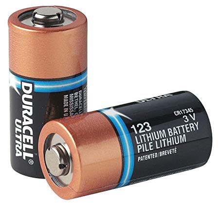 10 x Duracell DL123A Ultra Lithium Batteries (CR123A)