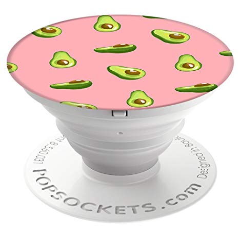 PopSockets Collapsible Grip and Stand for Phones and Tablets - Avocado Pink