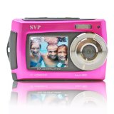 SVP Aqua 5800 Pink 18MP Dual Screen Waterproof Digital Camera