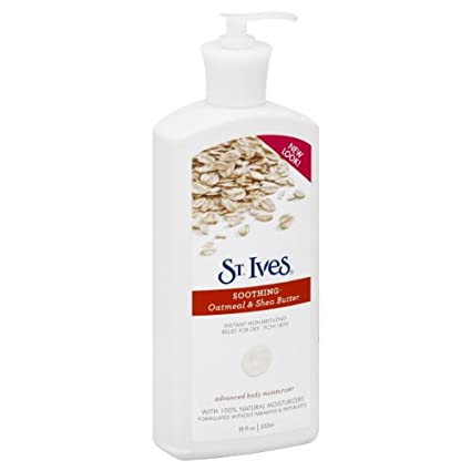 Soothing Oatmeal and Shea Butter Body Moisturizer Unisex by St. Ives, 18 Ounce