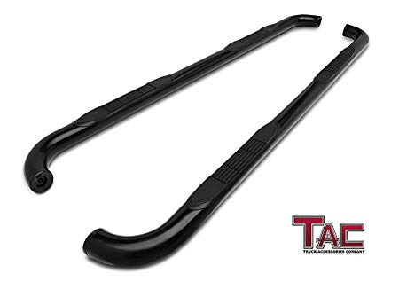 TAC Side Steps for 2005-2018 Toyota Tacoma Extended Cab 4 Door 3 inches Black Side Bars Nerf Bars Step Rails Running Boards Off Road Exterior Accessories (2 Pieces Running Boards)