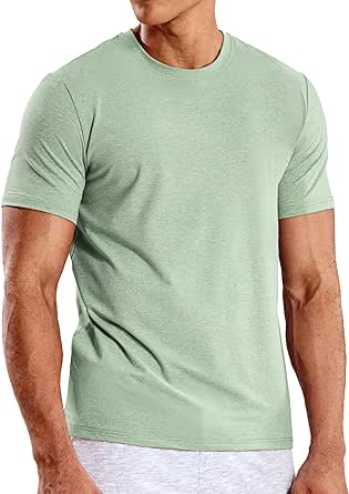 MIER Men's T Shirts Short Sleeve Dry Fit Soft Athletic Tshirt Moisture Wicking Active Casual Running Tee Tops, Crew Neck