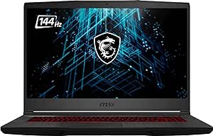 MSI GF65 Thin 10UE Gaming Laptop: 15.6" 144hz IPS-Level Screen, Intel 10th Gen i5-10500H, NVIDIA GeForce RTX3060, 512GB SSD, 8GB Memory, Black